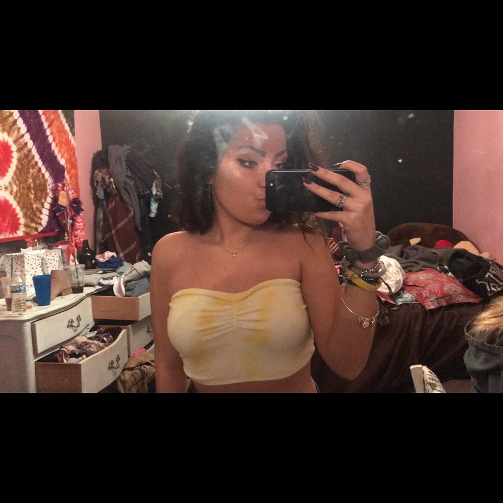 Bandeau crop top